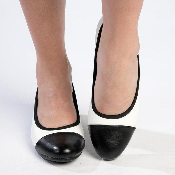 Soft Style By Hush Puppies Rishelle Wedge - White/Black-Soft Style by Hush Puppies-Buy shoes online