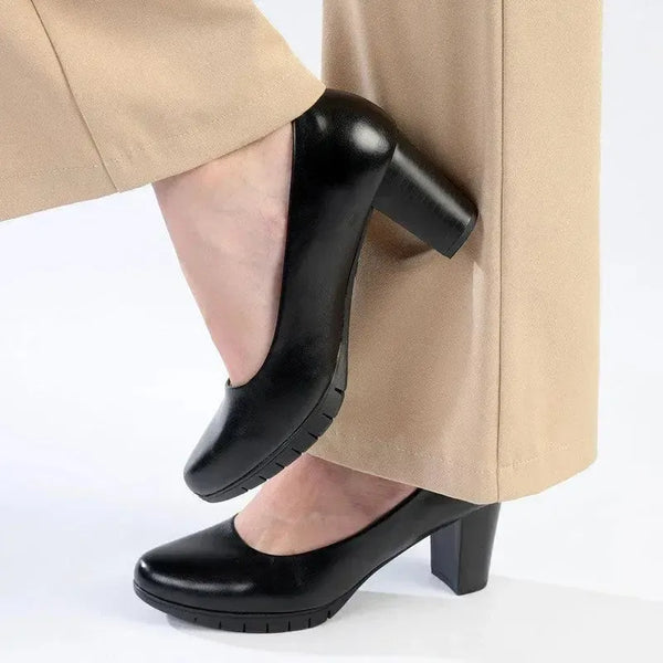 Soft Style By Hush Puppies Sian Block Heel - Black