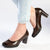 Soft Style By Hush Puppies Sian Block Heel - Chocolate