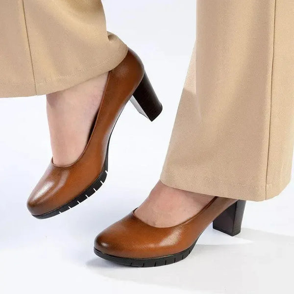 Soft Style By Hush Puppies Sian Block Heel - Tan