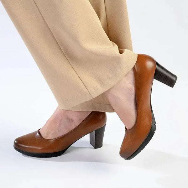 Soft Style By Hush Puppies Sian Block Heel - Tan