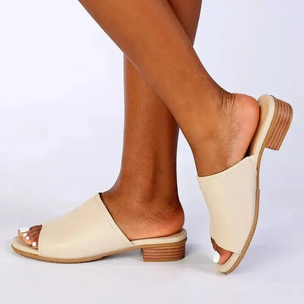 Soft Style By Hush Puppies Soft Electra Peep Toe -Stone