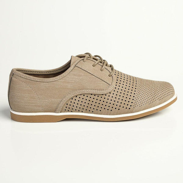 Soft Style By Hush Puppies - Soft Jamya Punch - Taupe-Soft Style by Hush Puppies-Buy shoes online
