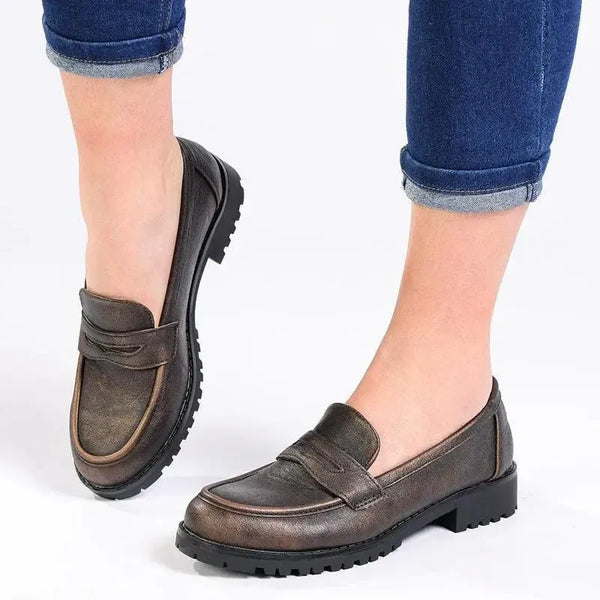 Soft Style By Hush Puppies - Soft Samreen Metallic Moccasin - Bronze