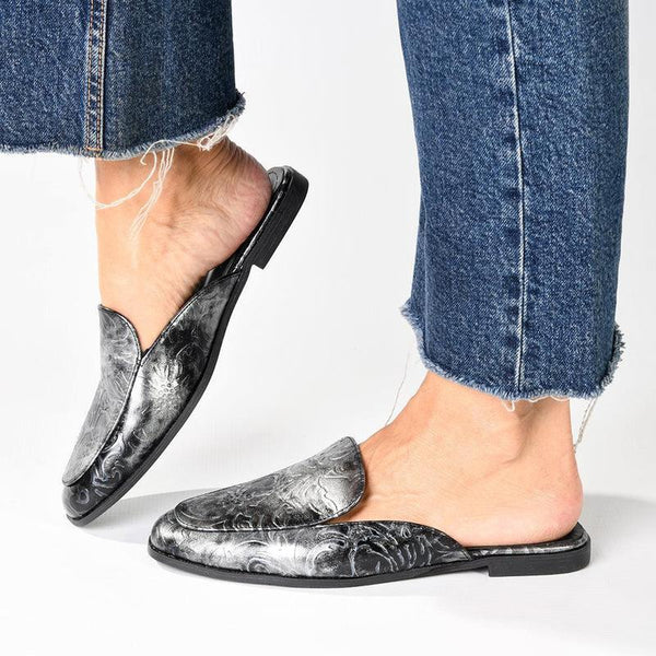 Soft Style By Hush Puppy Rodriga Mule Sandal - Pewter-Soft Style by Hush Puppies-Buy shoes online