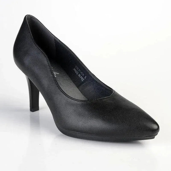 Soft Style Hush Puppies Phillipa Court Heel - Black