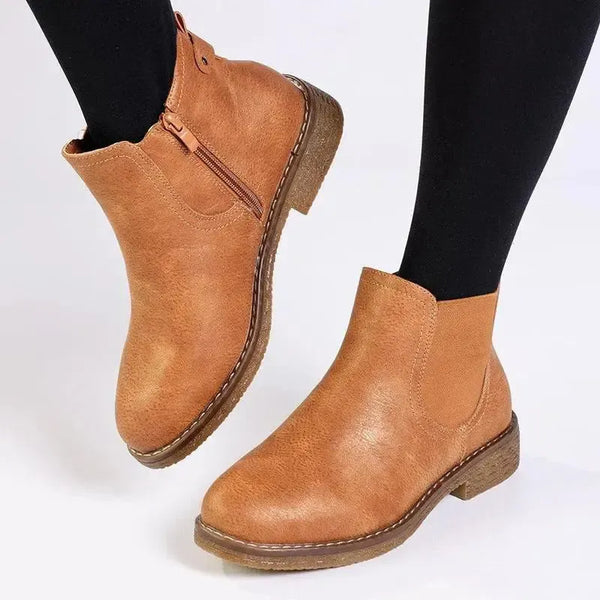 Soft Style by Hush Puppies Aali Ankle Boot - Caramel