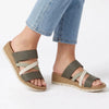 Soft Style by Hush Puppies Carmen Sandal - Khaki Multi