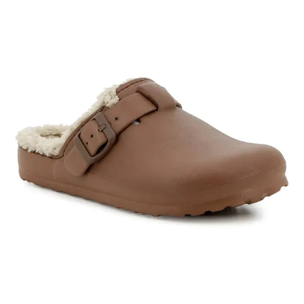 Soft Style by Hush Puppies Desi Fur Slip On - Chocolate