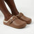 Soft Style by Hush Puppies Desi Fur Slip On - Chocolate