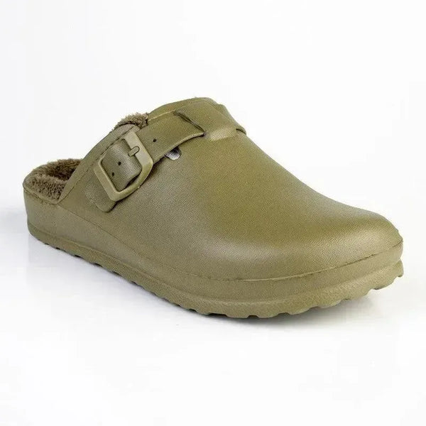 Soft Style by Hush Puppies Desi Fur Slip On - Khaki