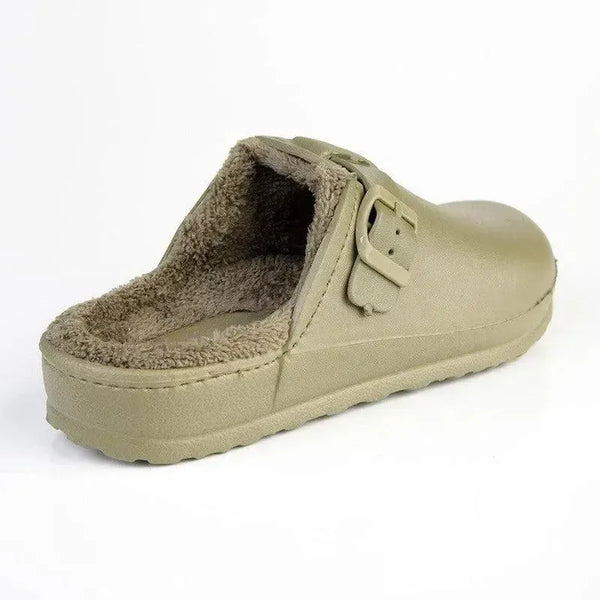 Soft Style by Hush Puppies Desi Fur Slip On - Khaki