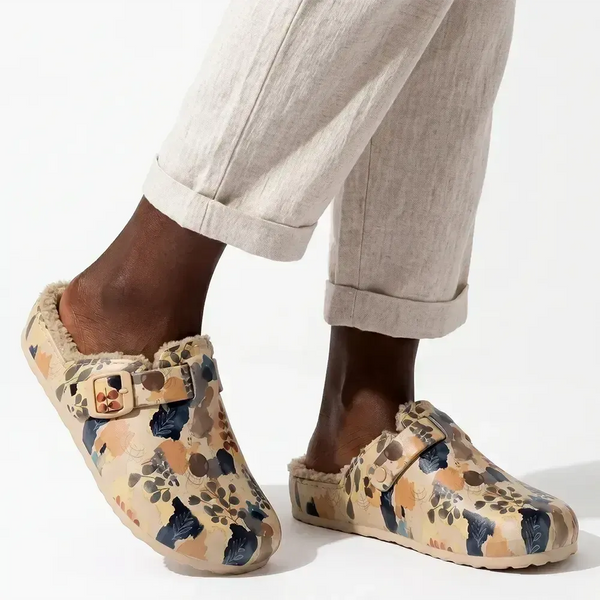 Soft Style by Hush Puppies Desi Fur Slip On - Peach Multi