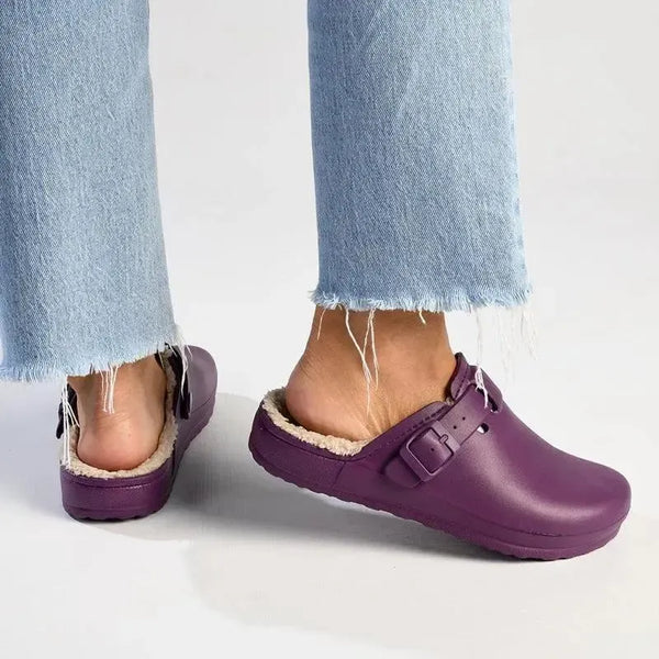 Soft Style by Hush Puppies Desi Fur Slip On - Purple
