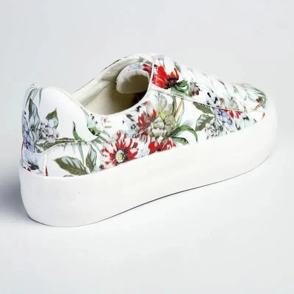 Soft Style by Hush Puppies Fordan Floral Sneaker - White