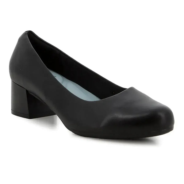Soft Style by Hush Puppies Fynn Block Heel Court - Black