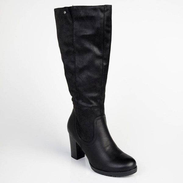 Soft Style by Hush Puppies Gusty Long Boot - Black-Soft Style by Hush Puppies-Buy shoes online