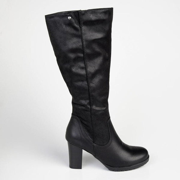 Soft Style by Hush Puppies Gusty Long Boot - Black-Soft Style by Hush Puppies-Buy shoes online