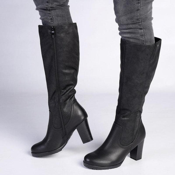 Soft Style by Hush Puppies Gusty Long Boot - Black-Soft Style by Hush Puppies-Buy shoes online