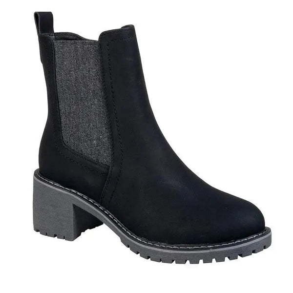 Soft Style by Hush Puppies Jimi Contrast Ankle Boot - Black