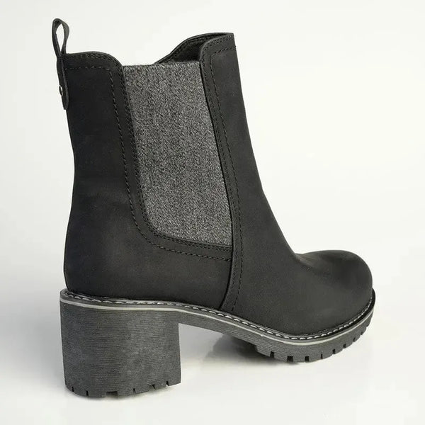 Soft Style by Hush Puppies Jimi Contrast Ankle Boot - Black