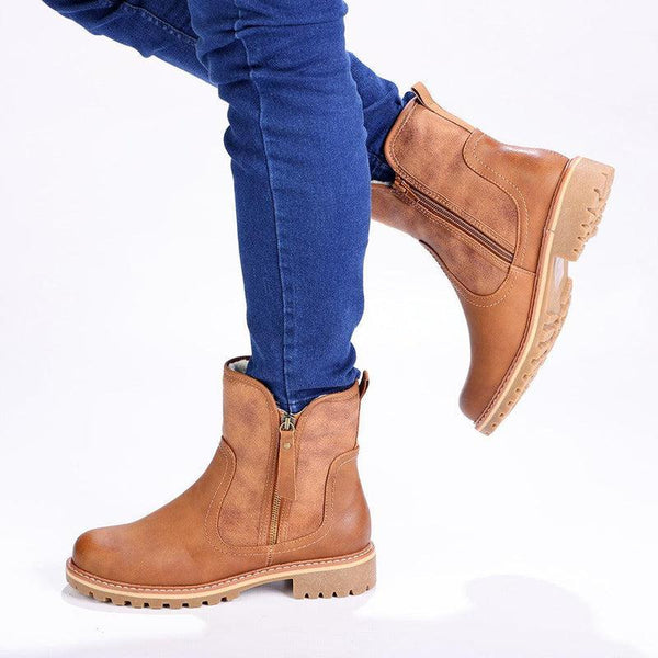 Soft Style by Hush Puppies Karinda Ankle Boot - Light Brown-Soft Style by Hush Puppies-Buy shoes online