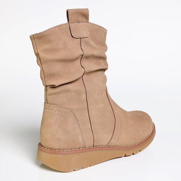 Soft Style by Hush Puppies Laura Ankle Boot - Taupe-Soft Style by Hush Puppies-Buy shoes online