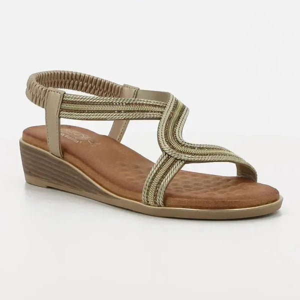 Soft Style by Hush Puppies Naila Sandal - Light Gold