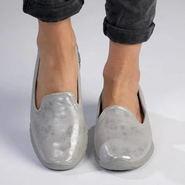 Soft Style by Hush Puppies Nan Slip-on Shimmer Loafer - Silver