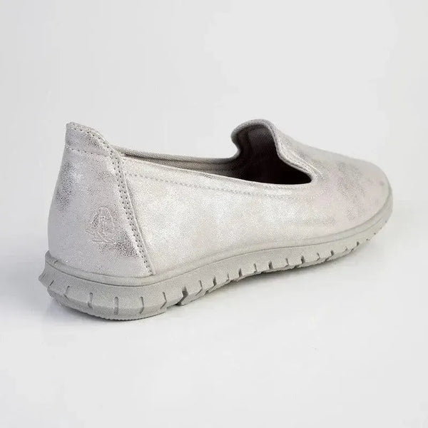 Soft Style by Hush Puppies Nan Slip-on Shimmer Loafer - Silver