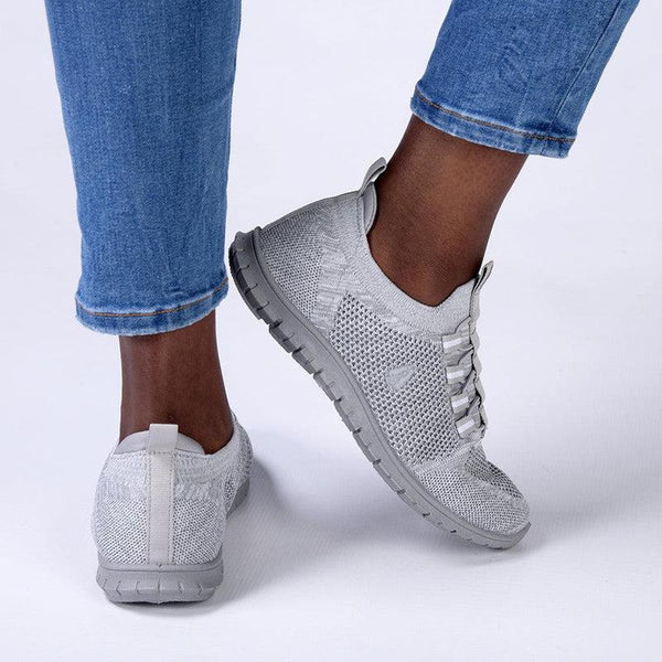 Soft Style by Hush Puppies Nantale Melange Sneaker - Grey-Soft Style by Hush Puppies-Buy shoes online