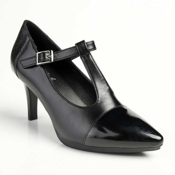 Soft Style by Hush Puppies Phoenix Court Heel - Black-Soft Style by Hush Puppies-Buy shoes online