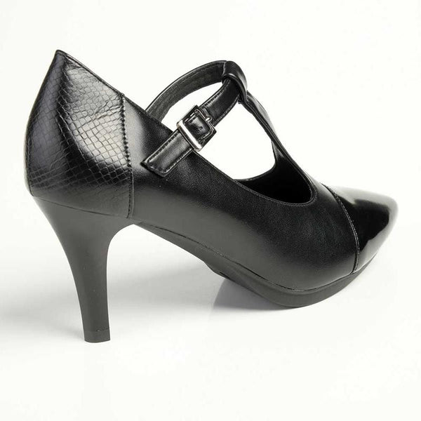 Soft Style by Hush Puppies Phoenix Court Heel - Black-Soft Style by Hush Puppies-Buy shoes online