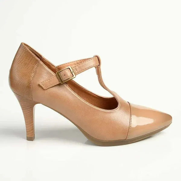 Soft Style by Hush Puppies Phoenix Court Heel - Dark Beige