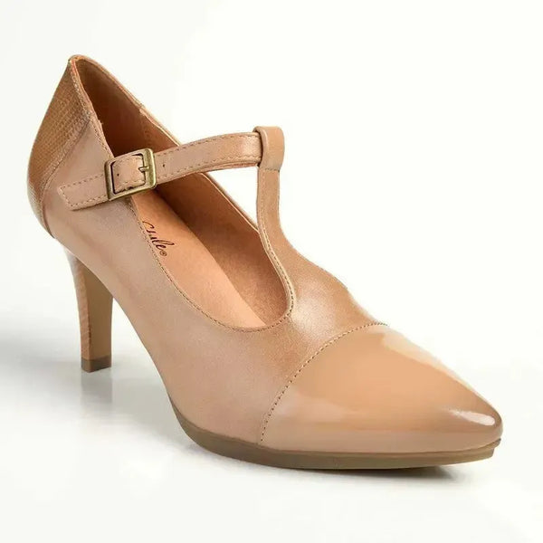 Soft Style by Hush Puppies Phoenix Court Heel - Dark Beige