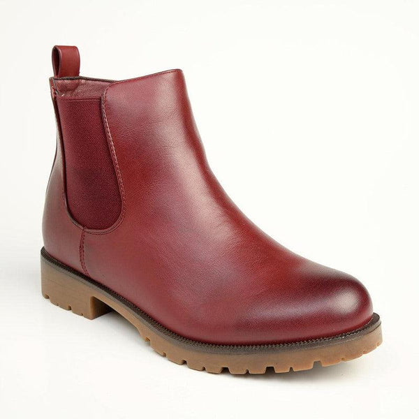Soft Style by Hush Puppies Samcha Gusset Boot - Oxblood-Soft Style by Hush Puppies-Buy shoes online