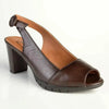Soft Style by Hush Puppies Sidonia Peep Toe Slingback Heel - Chocolate