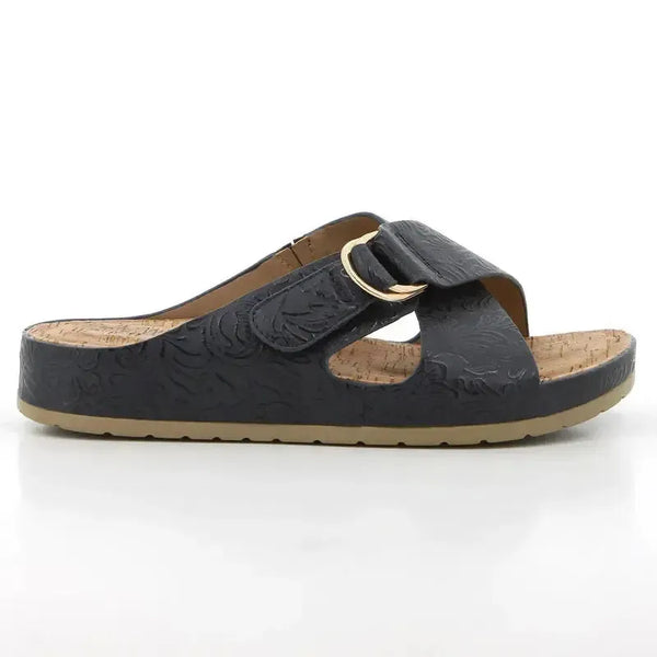 Soft Style by Hush Puppies Tanika Emboss Sandals - Navy
