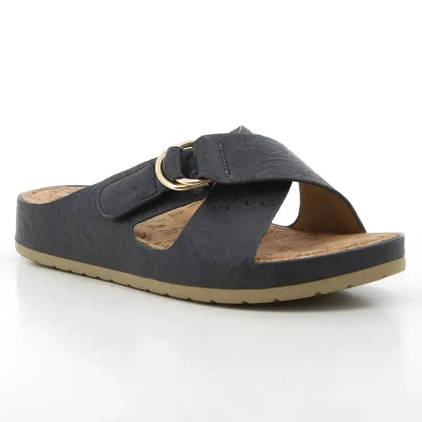 Soft Style by Hush Puppies Tanika Emboss Sandals - Navy