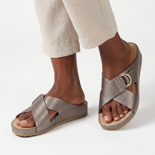 Soft Style by Hush Puppies Tanika Sandals - Pewter