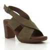 Soft Style by Hush Puppies Tharin Block Sandal Heel - Olive