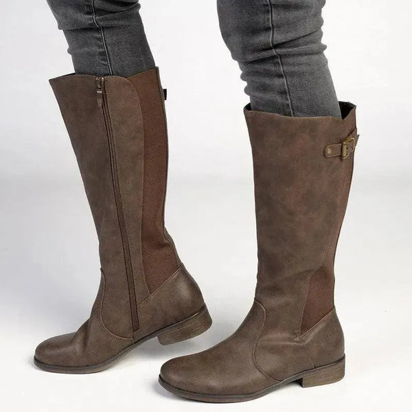 Soft Style by Hush Puppies Yaema Rider Boot - Chocolate