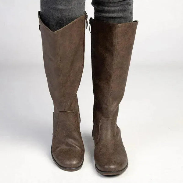 Soft Style by Hush Puppies Yaema Rider Boot - Chocolate