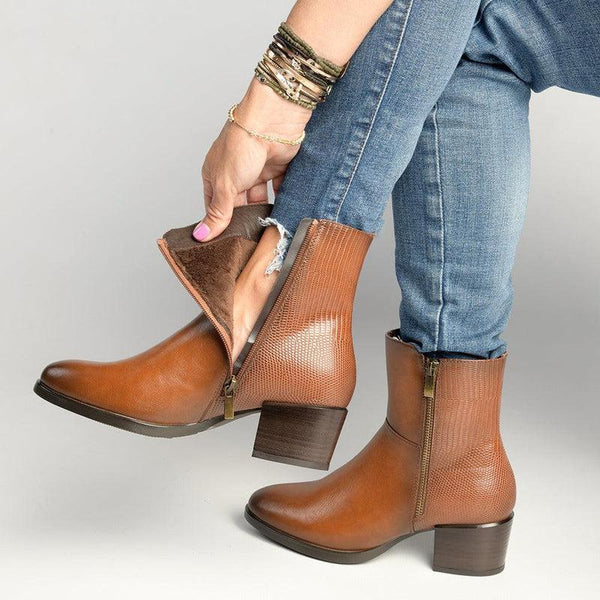 Soft Style by Hush Puppy Gerada Ankle Boot - Tan-Soft Style by Hush Puppies-Buy shoes online