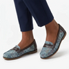 Soft style by Hush Puppies Jamala Floral Loafer - Denim Blue