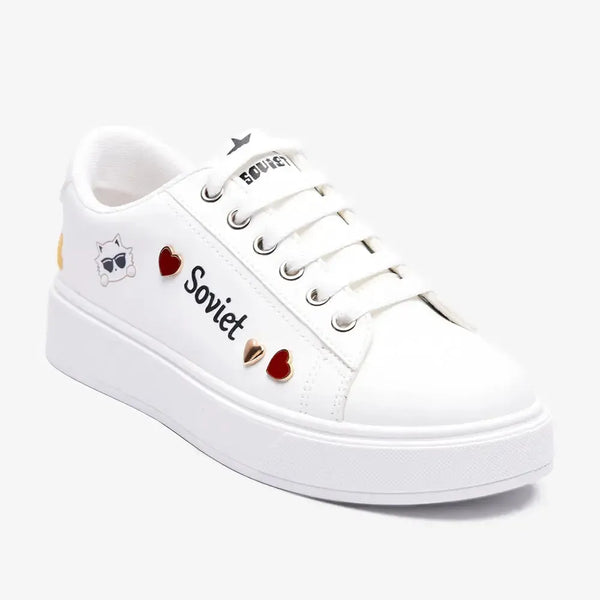Soviet L Aria Casual Sneaker - White