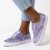 Soviet L Orchid Printed Platform Sneaker - Lilac Grey