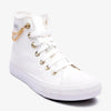 Soviet L Viper Hi Denim/ Chain Sneaker - White