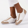 Soviet Ladies Bron S Lace Up Sneaker - White/Beige