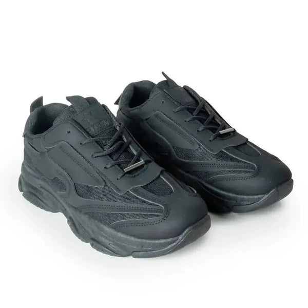 Soviet Ladies Hilton Lace Up Sneaker - Black Mono